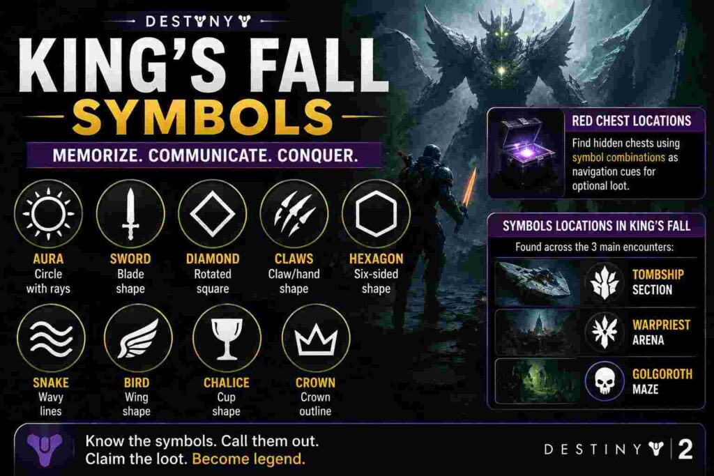 King's fall symbols