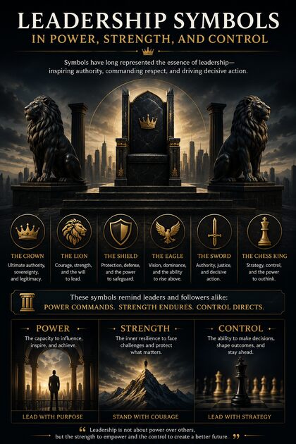 Leadership Symbols In Power, Strength, And Control