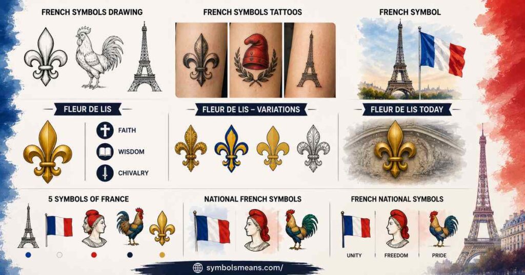 Artistic And Popular French Symbols