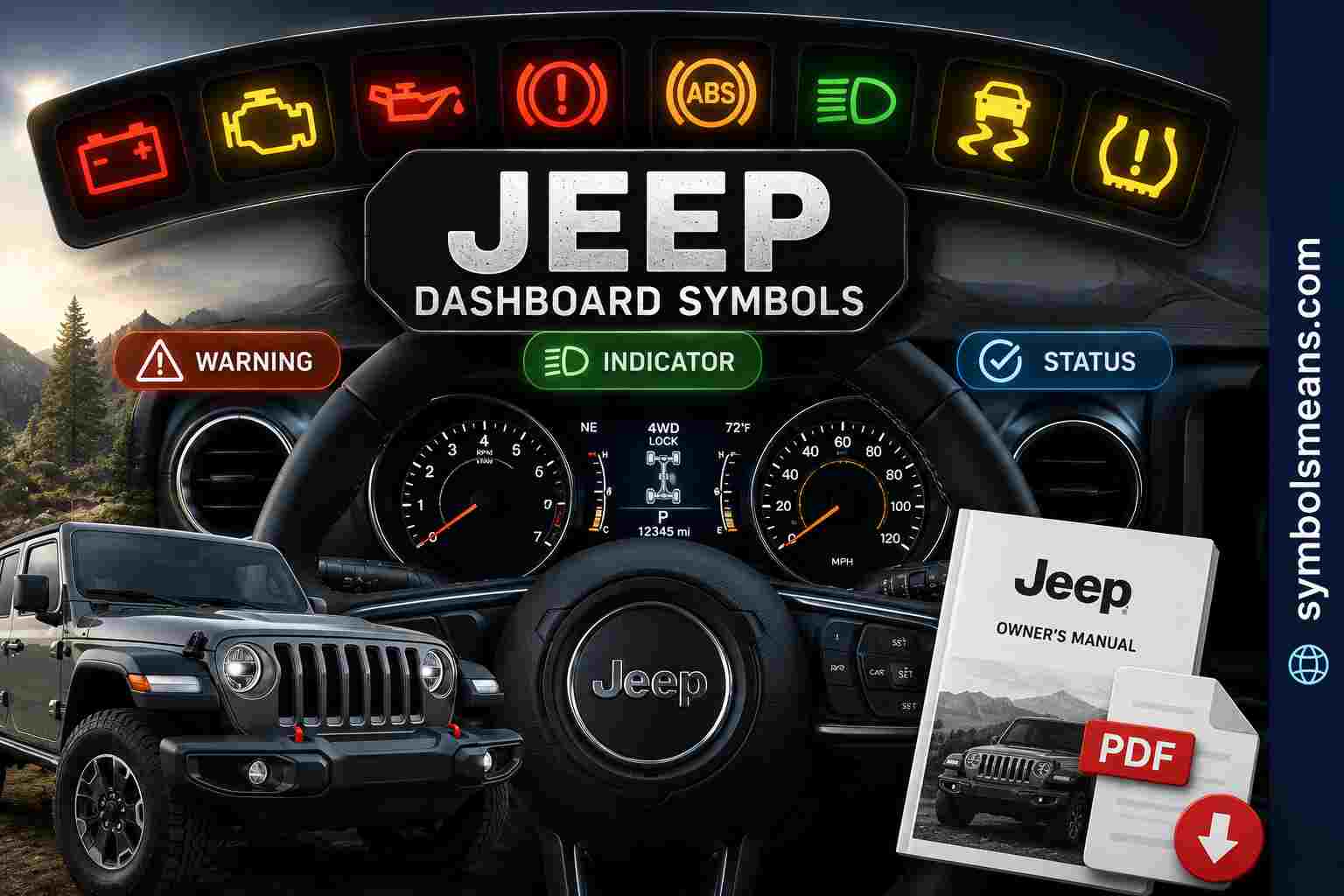 Jeep Dashboard Symbols and Meanings The Ultimate Warning Light Guide Every Driver Must Know