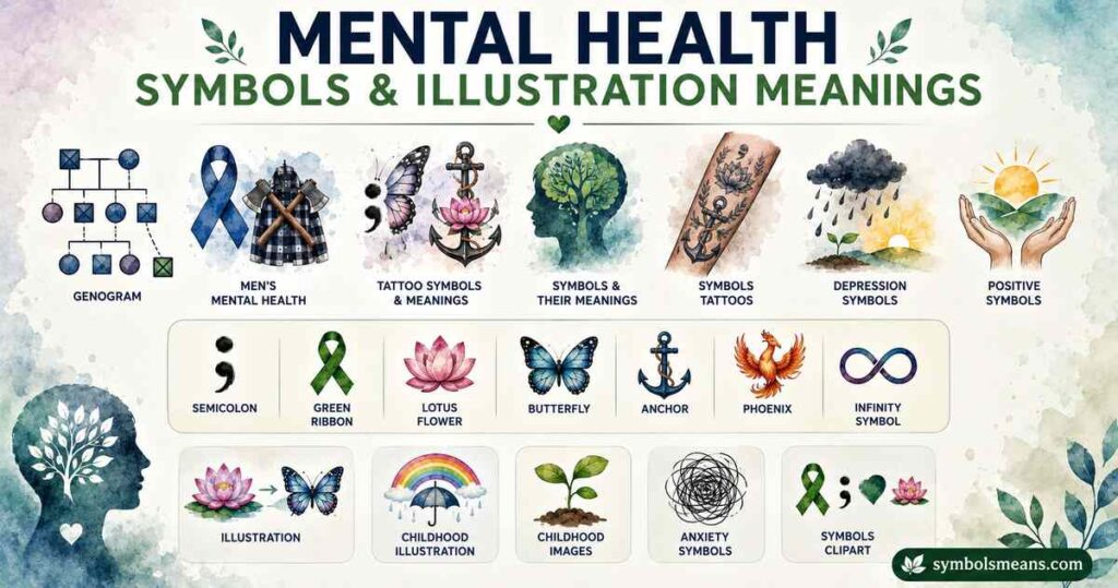 Mental Health Tattoo And Illustration Meanings